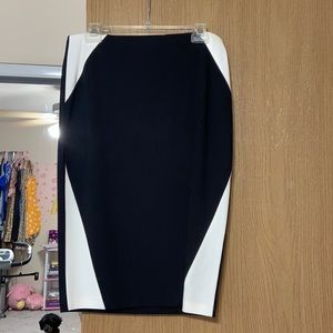 Vince Camino Black/White Pencil Skirt NWT